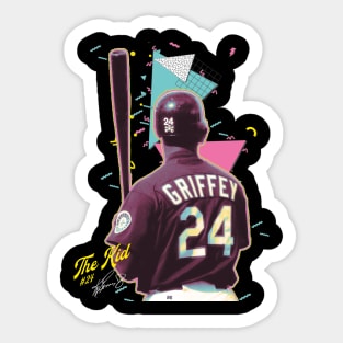 Ken Griffey Jr The Kid Basketball Legend Signature Vintage Retro 80s 90s Bootleg Rap Style Sticker